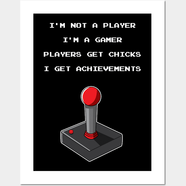 Funny Gamer Design Wall Art by LetsBeginDesigns